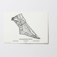 Sonnwendviertel | Favoriten | 1100 | Wien | City Map Karte Plan Bild Print Poster Ohne Rahmen Unframed