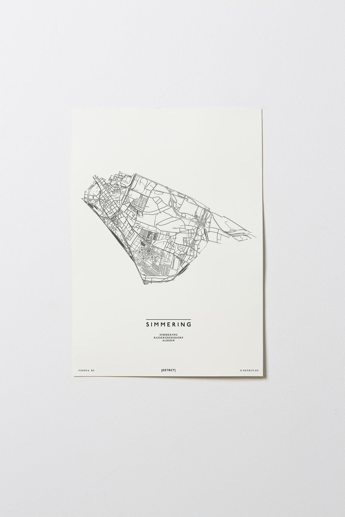 Simmering | 1110 | Wien | City Map Karte Plan Bild Print Poster Ohne Rahmen Unframed