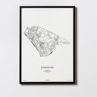 Simmering | 1110 | Wien | City Map Karte Plan Bild Print Poster Mit Rahmen Framed