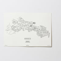 Hernals | 1170 | Wien | City Map Karte Plan Bild Print Poster Ohne Rahmen Unframed