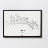 Hernals | 1170 | Wien | City Map Karte Plan Bild Print Poster Mit Rahmen Framed
