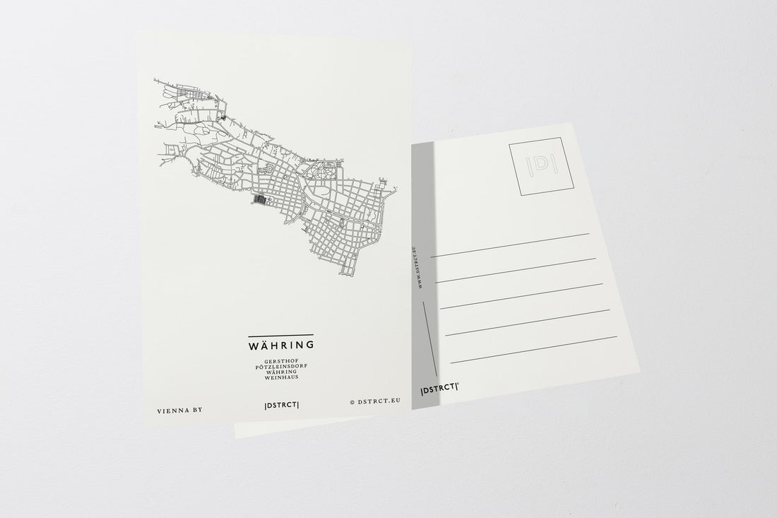 1180 Wien Bezirk Währing Postkarte Postcard
