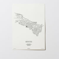 Währing | 1180 | Wien | City Map Karte Plan Bild Print Poster Ohne Rahmen Unframed