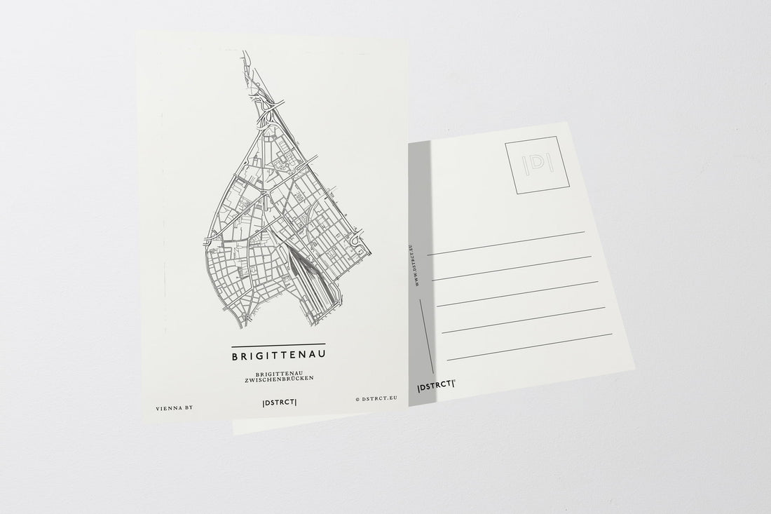 1200 Wien Bezirk Brigittenau Postkarte Postcard