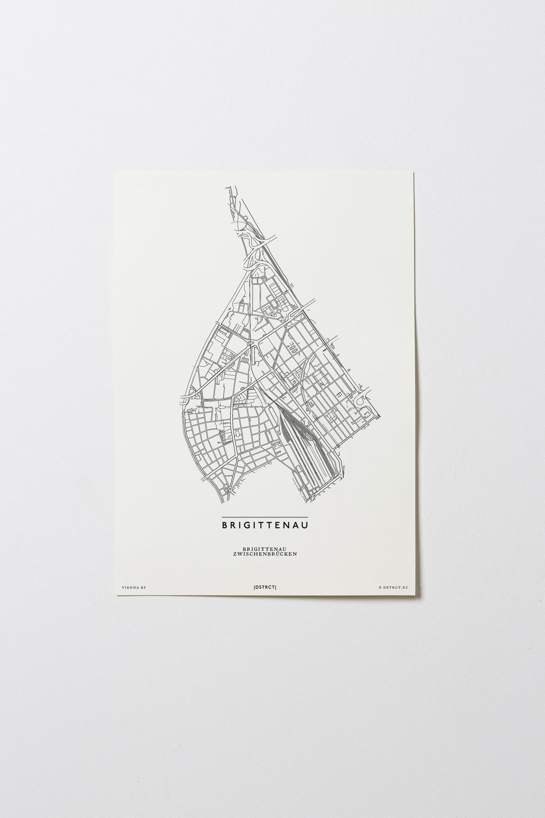 Brigittenau | 1200 | Wien | City Map Karte Plan Bild Print Poster Ohne Rahmen Unframed