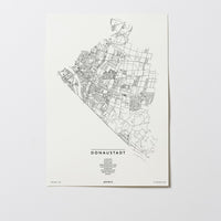 Donaustadt | 1220 | Wien | City Map Karte Plan Bild Print Poster Ohne Rahmen Unframed