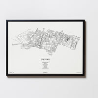 Liesing | 1230 | Wien | City Map Karte Plan Bild Print Poster Mit Rahmen Framed
