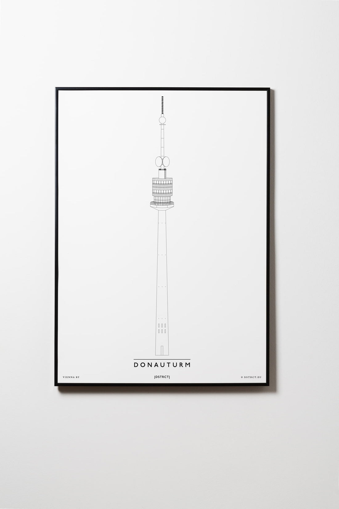 Wiener Donauturm | Wien | Illustration Zeichnung Bild PriWiener Stephansdom | Wien | Illustration Zeichnung Bild Print Poster Kunst Mit Rahmen Framednt Poster Kunst Mit Rahmen Framed L & XL