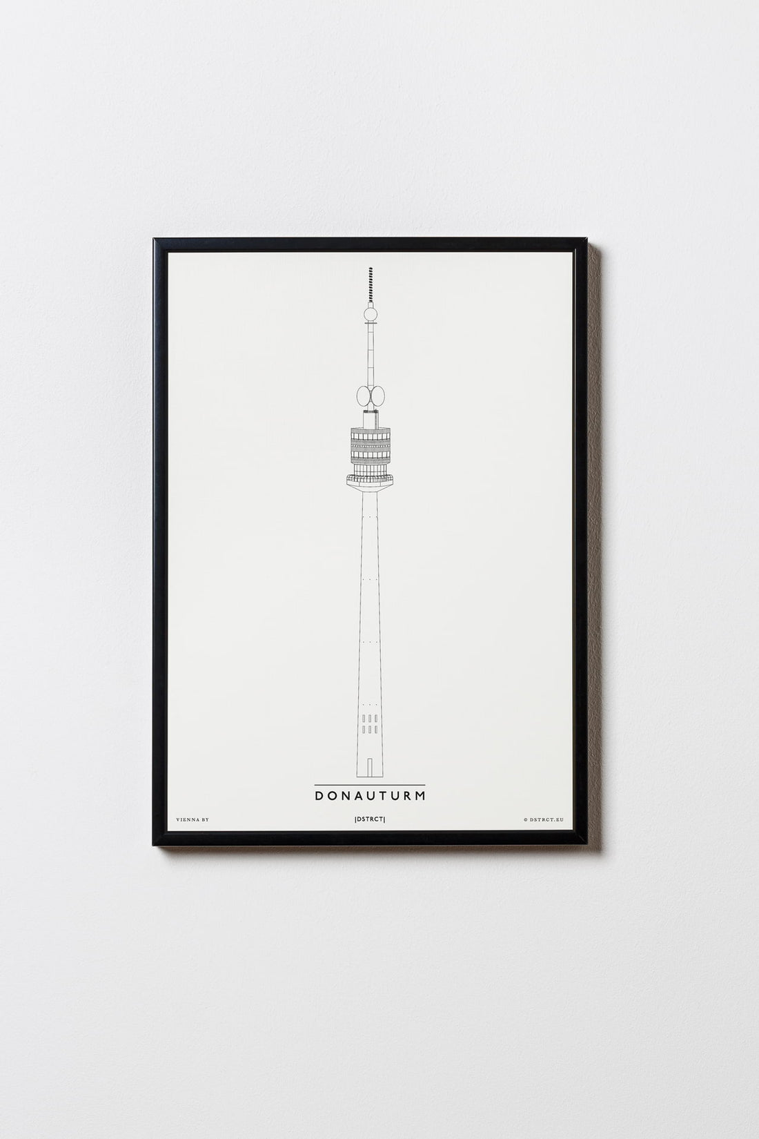 Wiener Donauturm | Wien | Illustration Zeichnung Bild PriWiener Stephansdom | Wien | Illustration Zeichnung Bild Print Poster Kunst Mit Rahmen Framednt Poster Kunst Mit Rahmen Framed