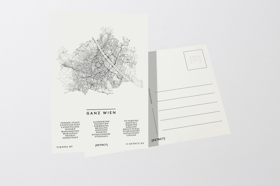 Ganz Wien Postkarte Minigrafik | Wien | Österreich