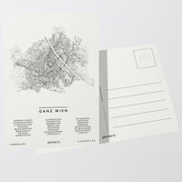 Ganz Wien Vienna Österreich Postkarte postcard