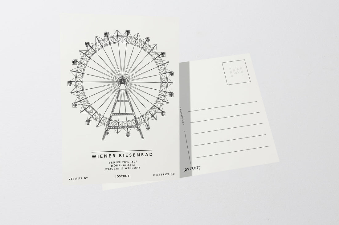 Wiener Riesenrad Postcard Postkarte
