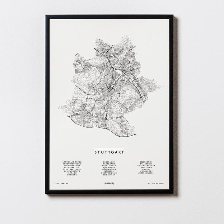 Stuttgart | Deutschland | Collection | Illustration City Map Karte Plan Bild Print Poster