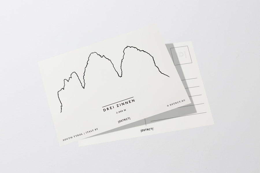 Drei Zinnen Vorarlberg Postkarte Postcard