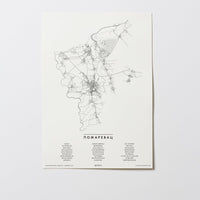 Pozarevac | Serbien | City Map Karte Plan Bild Print Poster Ohne Rahmen Unframed