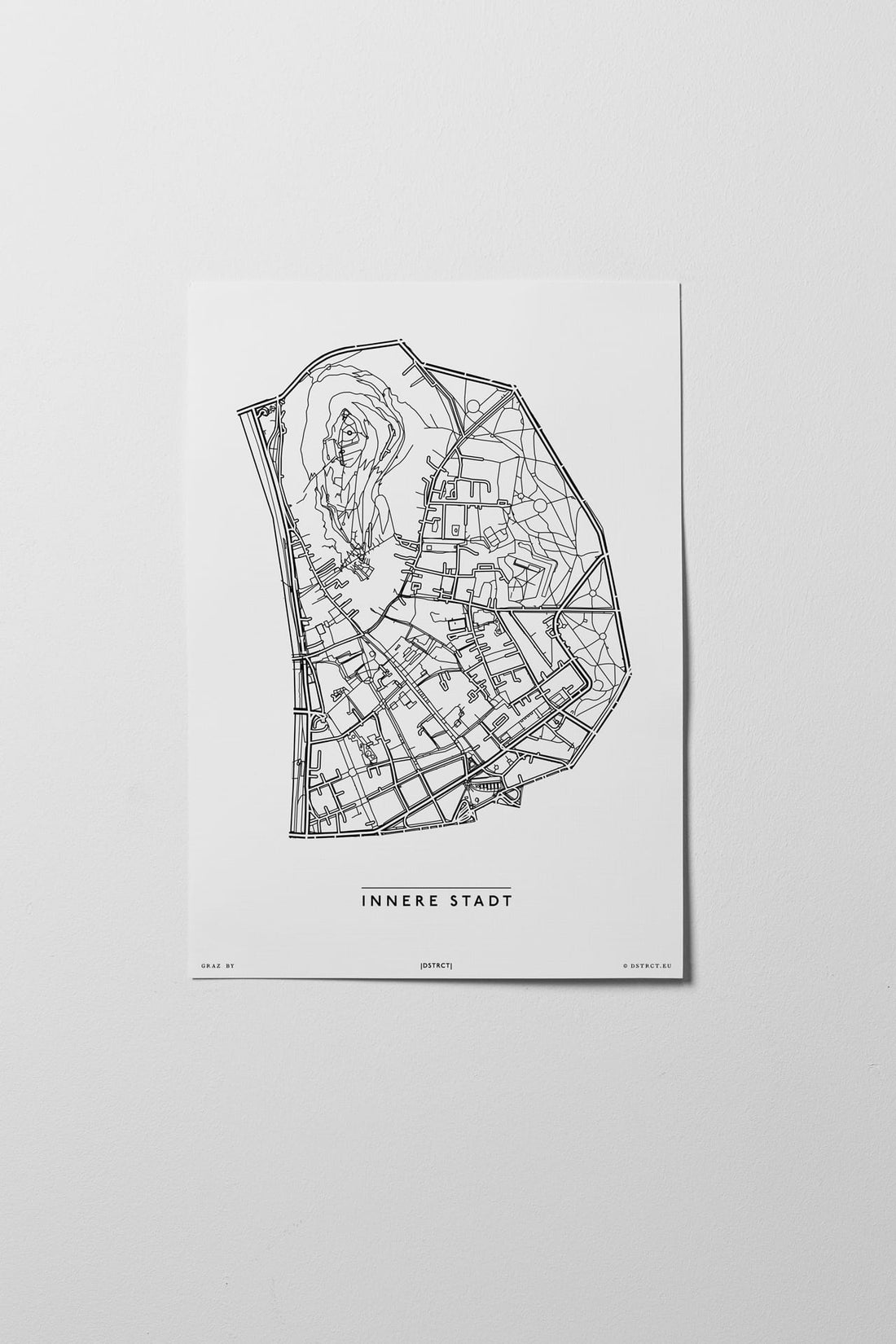 Innere Stadt | 8010 | City Map Karte Plan Bild Print Poster Unframed Ohne Rahmen