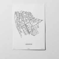 Jakomini | 8010, 8041, 8042 | Graz | City Map Karte Plan Bild Print Poster Unframed Ohne Rahmen