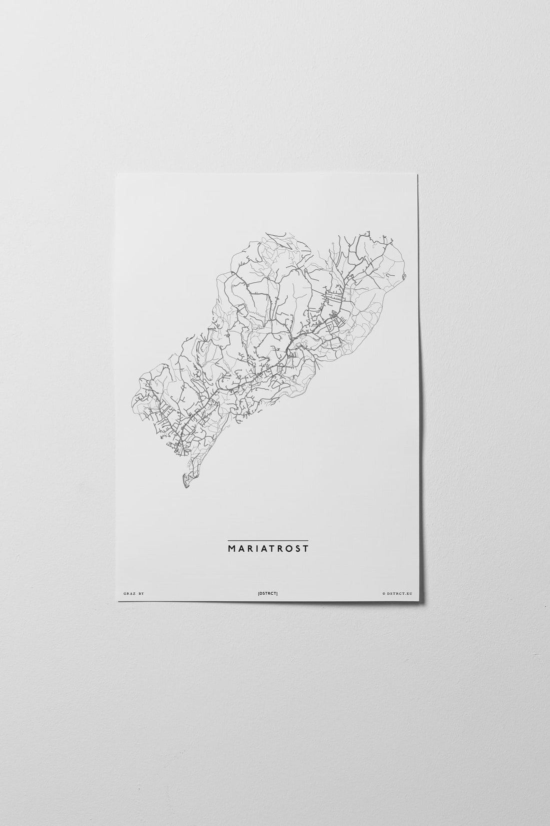 Mariatrost | 8010, 8036, 8043, 8044 | Graz | City Map Karte Plan Bild Print Poster Unframed Ohne Rahmen