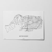 Wetzelsdorf | 8020, 8052, 8053 | Graz | City Map Karte Plan Bild Print Poster Unframed Ohne Rahmen