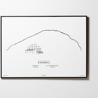 Sinabell & Guttenberghaus | Steiermark| Illustration | Zeichnung Bild Print Poster Mit Rahmen Framed L & XL