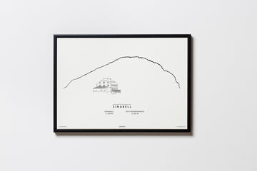 Sinabell & Guttenberghaus | Steiermark | Illustration | Zeichnung Bild Print Poster Mit Rahmen Framed