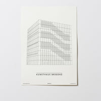 Kunsthaus Bregenz | City Map Karte Plan Bild Print Poster Unframed Ohne Rahmen