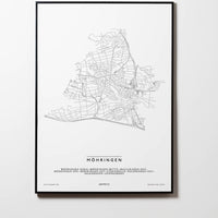 Möhringen | 70567, 70565 | Stuttgart | City Map Karte Plan Bild Print Poster Mit Rahmen Framed L & XL