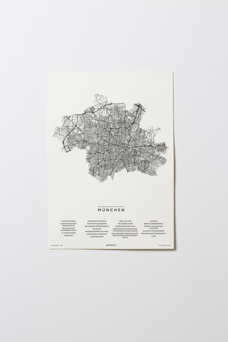 Nürnberg | Bayern | Deutschland | City Map Karte Plan Bild Print Poster Ohne Rahmen Unframed