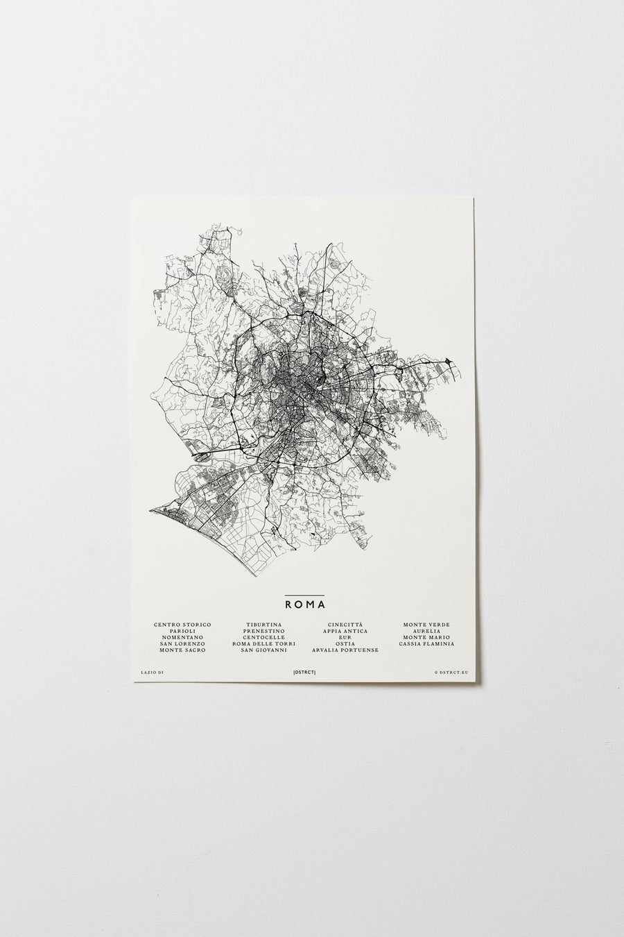 Rom | Italien | City Map Karte Plan Bild Print Poster Ohne Rahmen Unframed