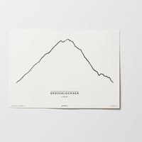 Großglockner | Kärnten | Tirol | Illustration | Zeichnung Bild Print Poster Ohne Rahmen Unframed