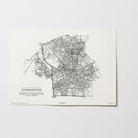 Eindhoven | Niederlande | City Map Karte Plan Bild Print Poster Ohne Rahmen Unframed