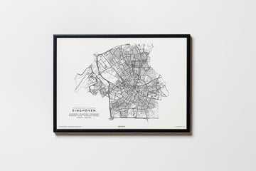 Eindhoven | Niederlande | City Map Karte Plan Bild Print Poster Mit Rahmen Framed