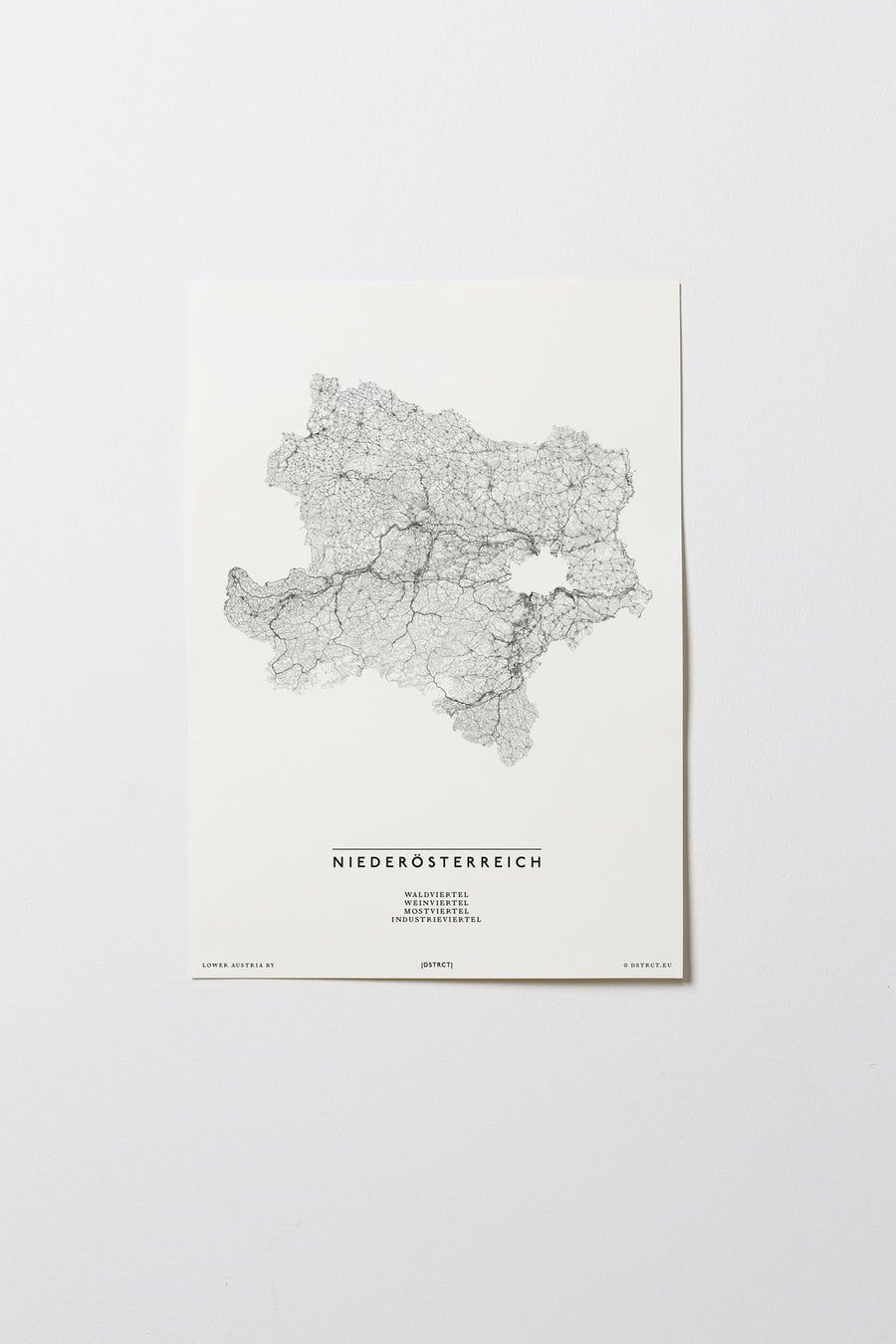 Niederösterreich | Österreich | City Map Karte Plan Bild Print Poster Illustration Unframed Ohne Rahmen