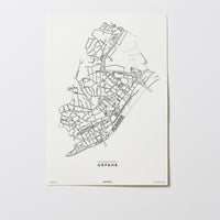 Urfahr | 4040 | Linz | City Map Karte Plan Bild Poster Print Bezirk Ohne Rahmen Unframed