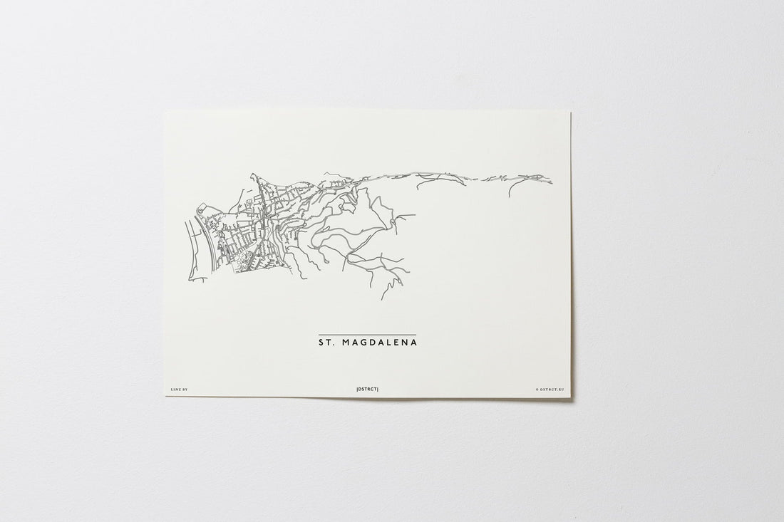 St. Magdalena | 4040 | Linz | City Map Karte Plan Bild Print Poster Ohne Rahmen Unframed