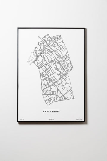 Kaplanhof | 4020 | Linz | City Map Karte Plan Bild Print Poster Mit Rahmen Framed L & XL
