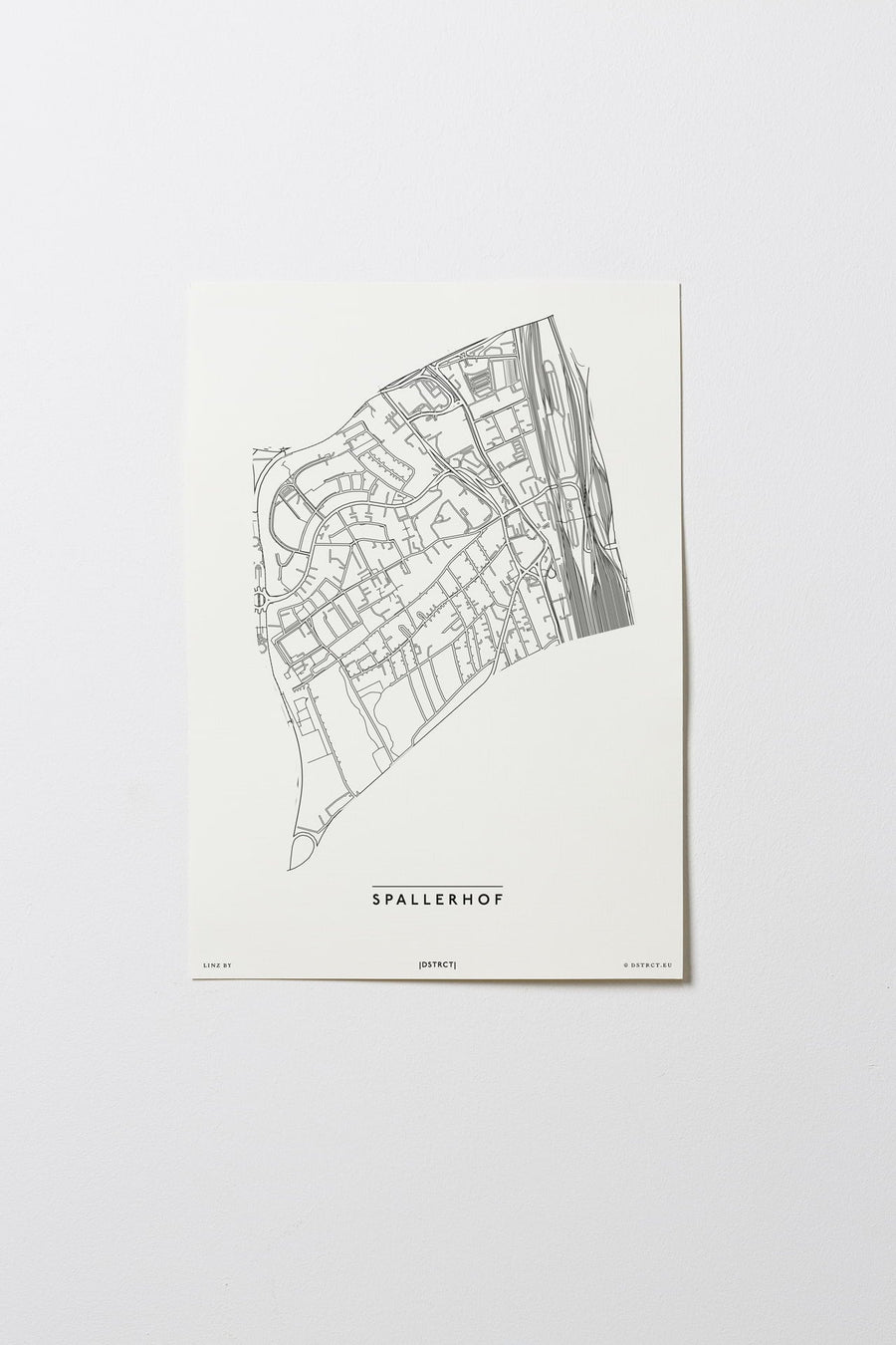 Spallerhof | 4020 | Linz | City Map Karte Plan Bild Poster Print Ohne Rahmen Unframed