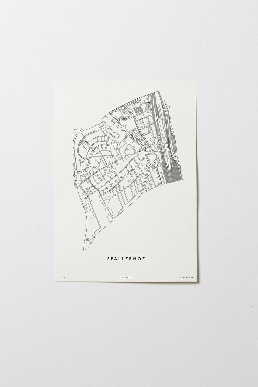 Spallerhof | 4020 | Linz | City Map Karte Plan Bild Poster Print Ohne Rahmen Unframed