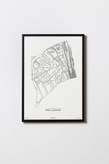 Spallerhof | 4020 | Linz | City Map Karte Plan Bild Poster Print Mit Rahmen Framed