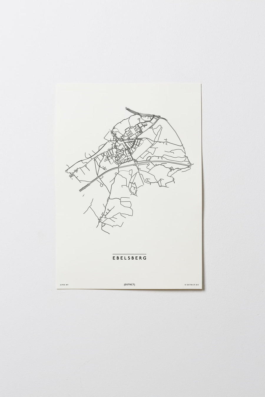 Ebelsberg | 4030 | Linz | City Map Karte Plan Bild Poster Print Ohne Rahmen Unframed