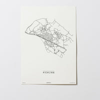 Pichling | 4030 | Linz | City Map Karte Plan Bild Poster Print Ohne Rahmen Unframed