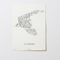 St. Leonhard | 8010 | Graz | City Map Karte Plan Bild Print Poster Ohne Rahmen Unframed
