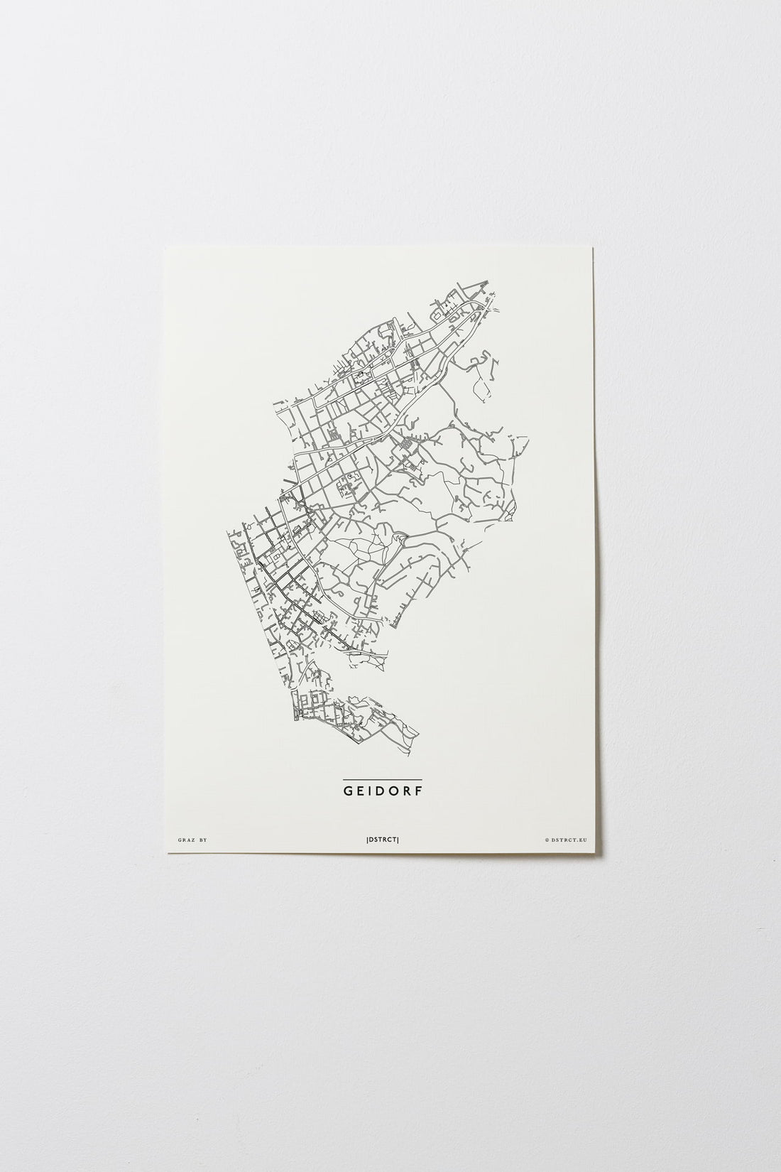 Geidorf | 8010 - 8036 | Graz | City Map Karte Plan Bild Print Poster Ohne Rahmen Unframed