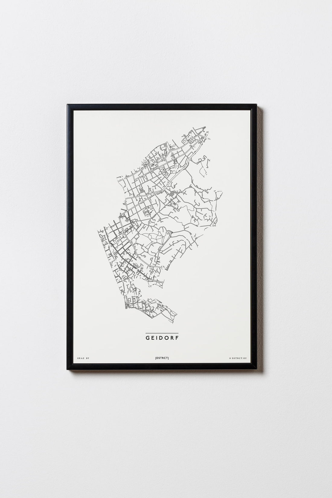 Geidorf | 8010 - 8036 | Graz | City Map Karte Plan Bild Print Poster Mit Rahmen Framed