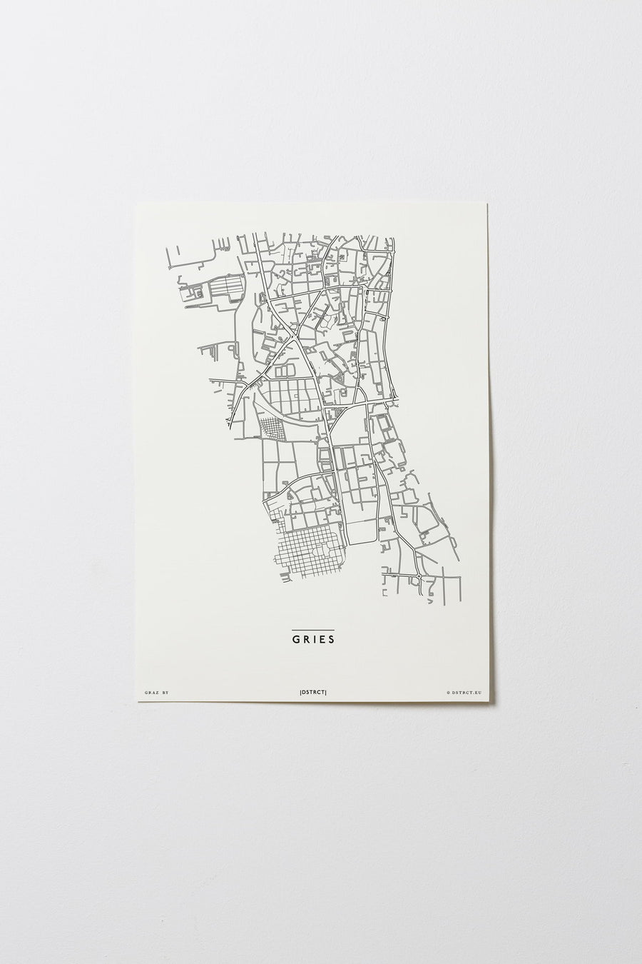 Gries | 8020 - 8055 | Graz | City Map Karte Plan Bild Print Poster Ohne Rahmen Unframed