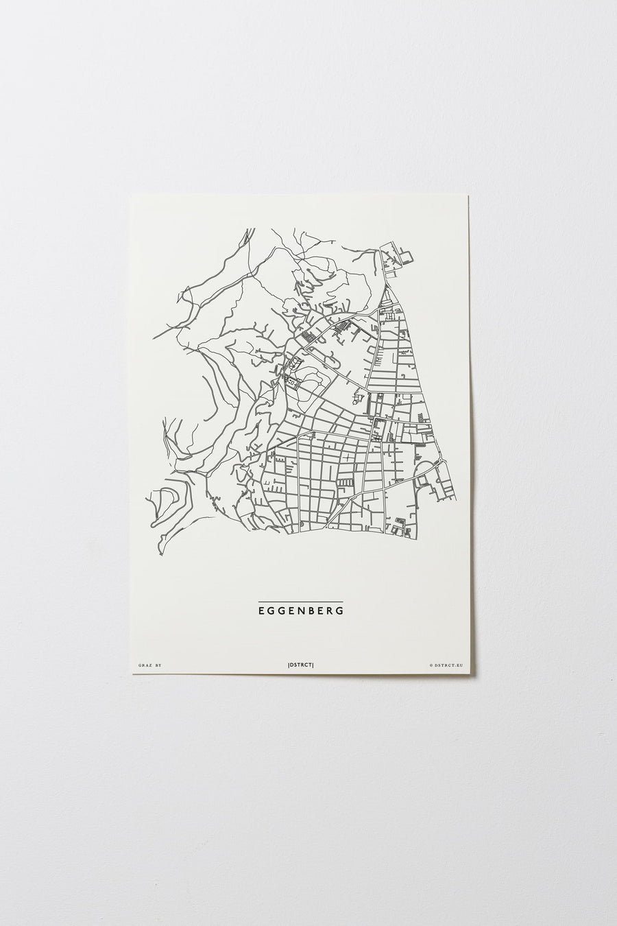 Eggenberg | 8020, 8051, 8052, 8053 | Graz | City Map Karte Plan Bild Print Poster Unframed Ohne Rahmen