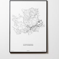 Kapfenberg | 8600 | Steiermark | City Map Karte Plan Bild Print Poster Mit Rahmen Framed L & XL