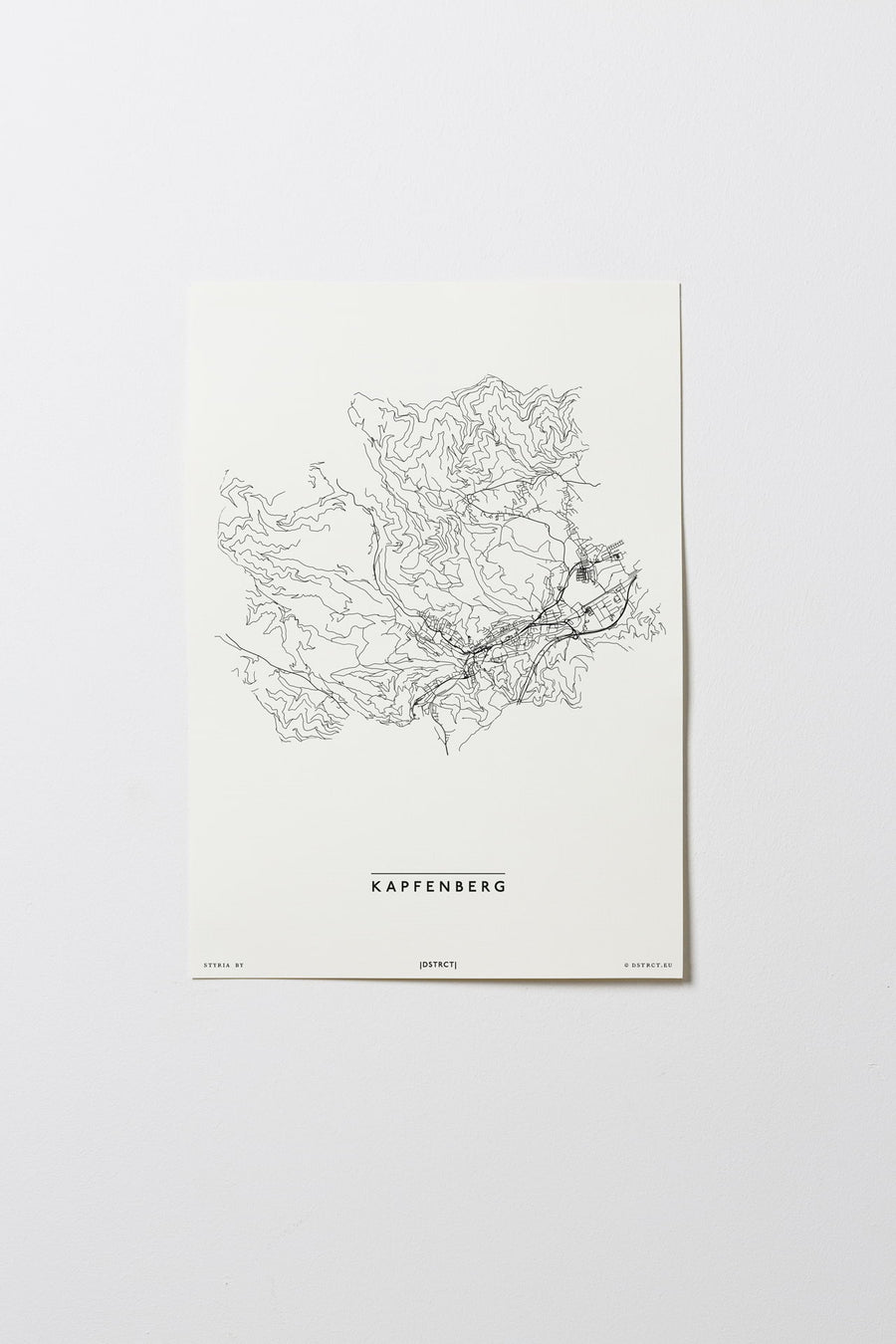 Kapfenberg | 8600 | Steiermark | City Map Karte Plan Bild Print Poster Ohne Rahmen Unframed