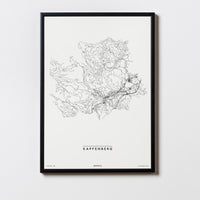 Kapfenberg | 8600 | Steiermark | City Map Karte Plan Bild Print Poster Mit Rahmen Framed