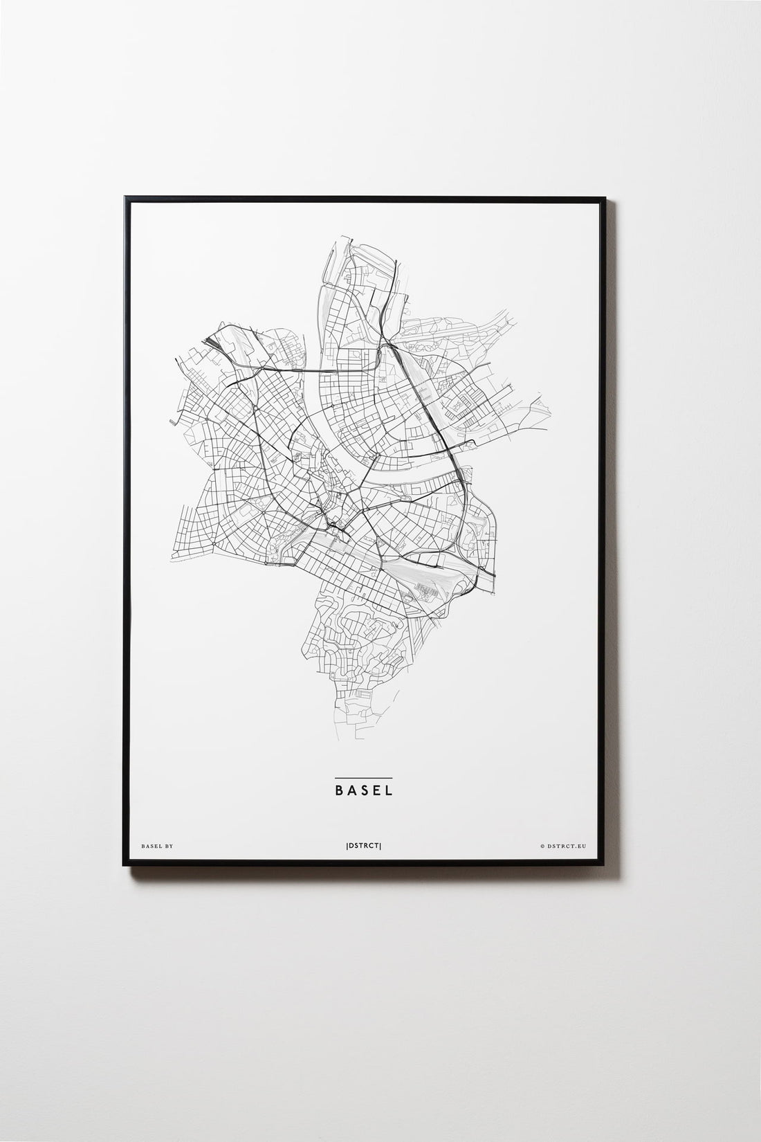 Basel | Schweiz | City Map | Karte | Plan | Print | Map | Rahmen | Framed L & XL
